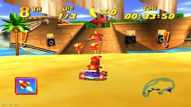 Diddy Kong Racing #26 [Crescent Island] Chave na água