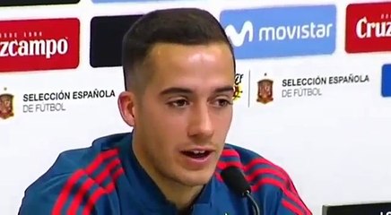 Lucas Vázquez- "Contra Argentina, si está Messi mejor…"