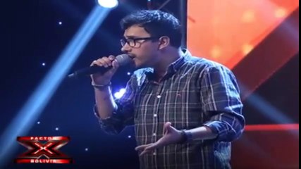 Francisco Gatica impacta con su canto  al jurado del Factor X Bolivia 2018
