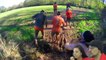 TARZAN BOMBS OBSTACLE COURSE VIDEO!  FUNnel Vision Mud Run Parent's Edition  GROSS SQUISHY WATER