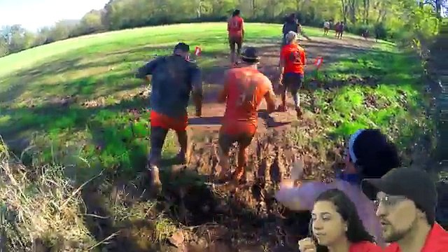 TARZAN BOMBS OBSTACLE COURSE VIDEO! FUNnel Vision Mud Run Parent's Edition GROSS SQUISHY WATER
