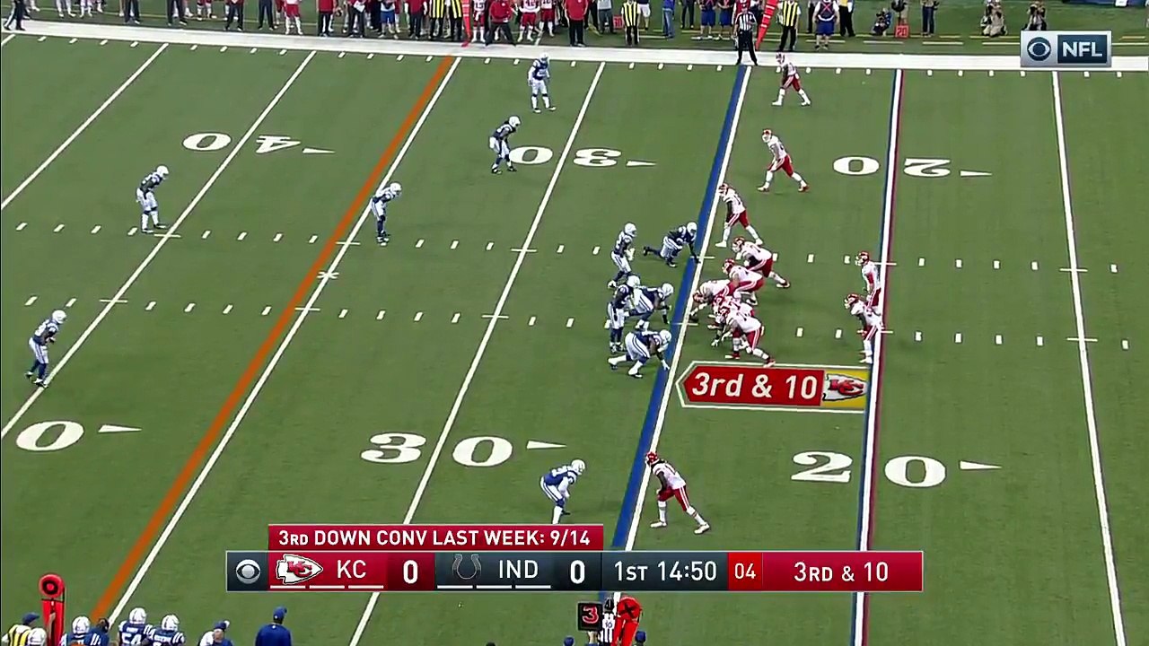 2016 - Alex Smith pass to Travis Kelce for 19-yard gain
