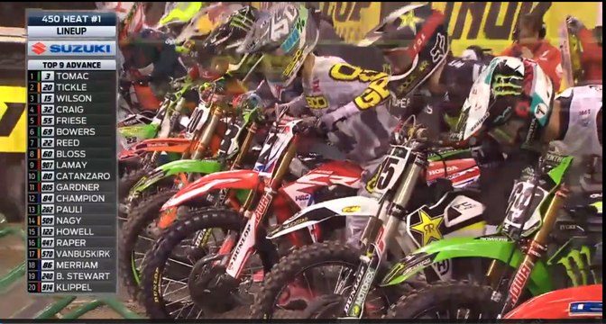 450 SX Heat 1 Monster Energy AMA Supercross Indianapolis 2018