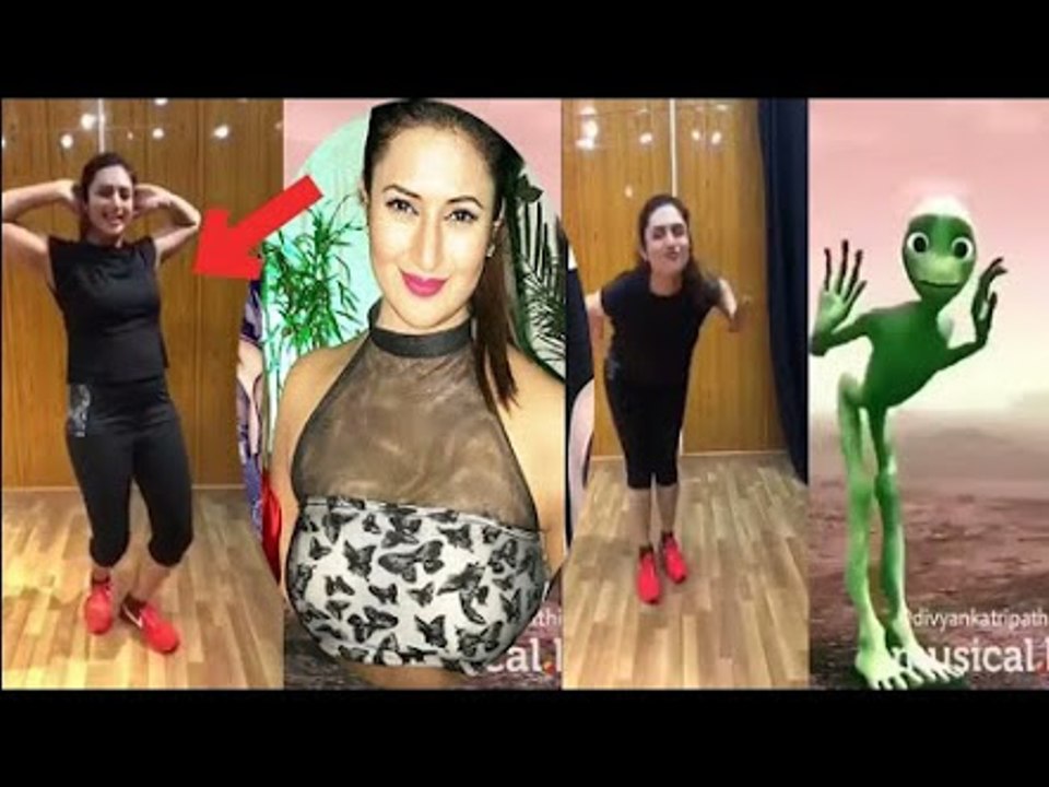 Star Plus Actress Divyanka Tripathi Alien Dance Challenge Full Video Dame tu Cosita