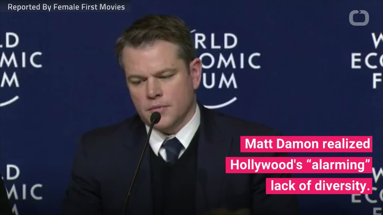 Matt Damon Realizes Lack Of Diversity In Hollywood