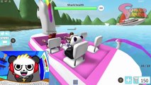 Roblox ESCAPE SHARK JAWS Sharkbite Let's Play with Combo Panda