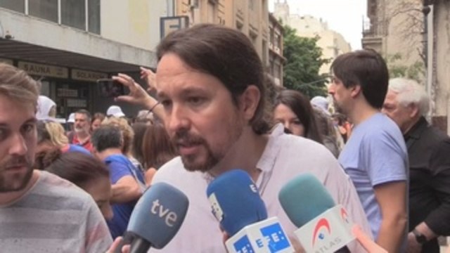 Pablo Iglesias: Es una vergüenza el encarcelamiento de independentistas catalanes