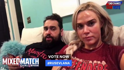 Vote #RusevLana to bring now in the WWE Mixed Match Challenge Second Chance Vote