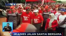 JK dan Anies Baswedan Jalan Santai dari Monas-HI