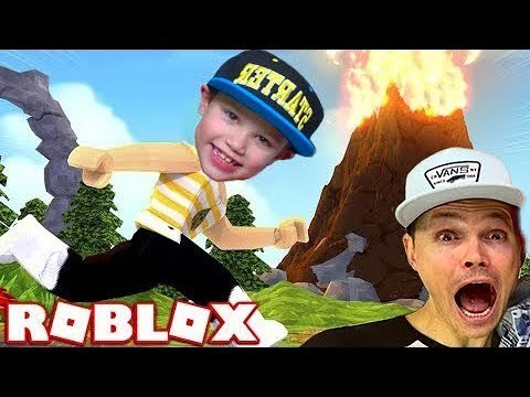 Roblox Макс и Папа ПРОХОДЯТ новую игру на Выживание на вулкане, СИЛЬНЕЙ снежной бур , огне и воде