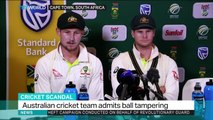 Australian cricket team admit ball tampering