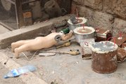 Afrin'de Teröristler, Cansız Çocuk Mankene El Yapımı Patlayıcı Düzeneği Kurmuşlar