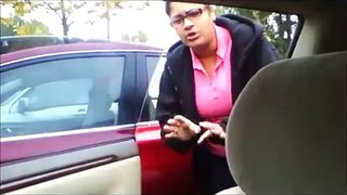 Girl goes crazy after hitting my car with her door. case 13 097694