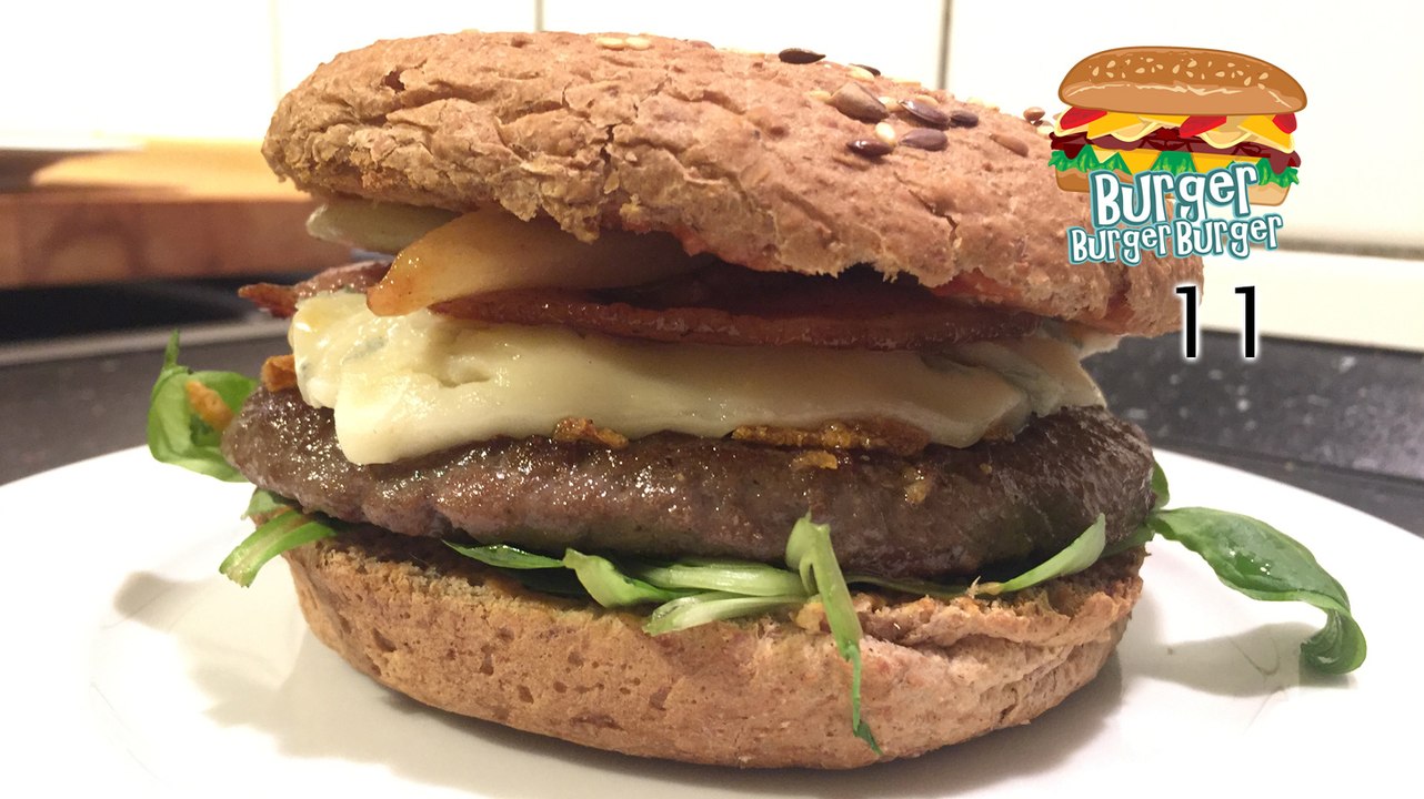 Winter-burger mit birnen & gorgonzola - burgerburgerburger 11