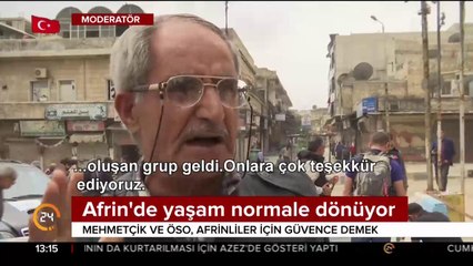 Afrin halkına Türk yardımı