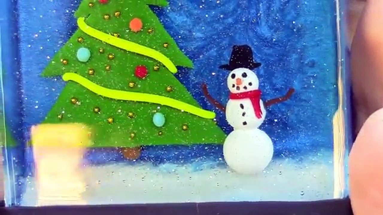 CHRISTMAS WINTER NIGHT RESIN & Polymer Clay Tutorial