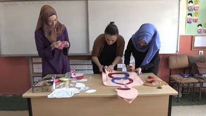 Köy Okulunda "Keçeden Modeller"Le Eğitim