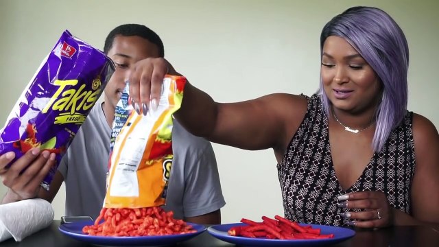 HOT CHEETOS & TAKIS CHALLENGE