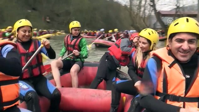 Melen Çayı'nda rafting sezonu açıldı - DÜZCE