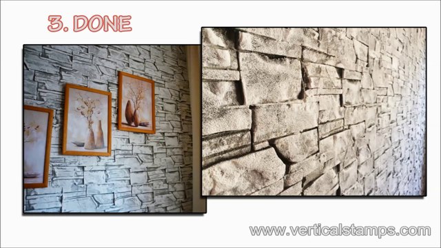 Home improvement DIY Idea with decorative vertical stamped concrete In easy 3 steps |Pattern Imprinted Concrete|