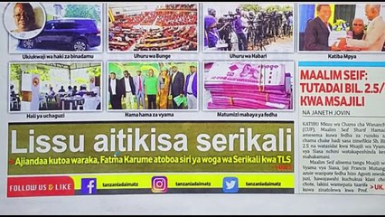 Magazeti ya leo Jumapili 25/3/2018: Kubwa  LISU aitikisa serikali