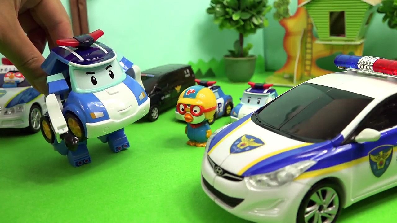 헬로카봇 경찰차 로봇 아반떼 프론 VS 악당경찰 최후의대결! -마지막회- 뽀로로 장난감 애니 (Hello Carbot Avante Fron Robot Play)