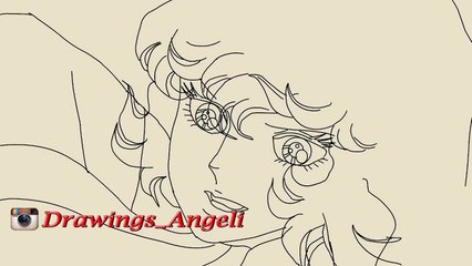 تجربه رسم ليدي اوسكار انيميشن  Lady Oscar