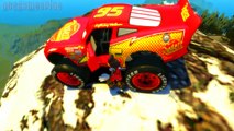 Miki maus and monster Lightning Mcqueen truck Countryside Mountains cars
