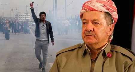 Kuzey Irak'ta Memurlar Maaşlarını Alamadıkları İçin Sokaklara Döküldü