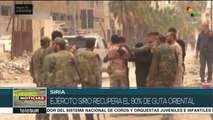 Ejército sirio recupera 90% de Guta Oriental