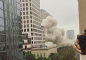 Crowds Gather to Watch Building Implode in Downtown Austin