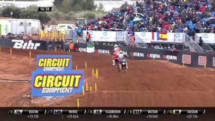 Prado vs Sanayei battling for 3rd place - MXGP of Comunitat Valenciana 2018