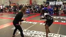 Girls Grappling: SLOW MOTION GUILLOTINE SUBMISSION! • Candice Titus vs Tricia Hypolite • Female No-Gi at NAGA 02.07.15