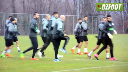 ALG-IRN, premier entrainement à Graz