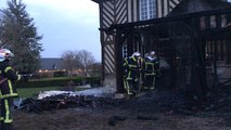 Incendie dans un manoir normand