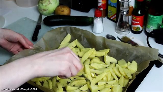 #IrasRezepte - Rosmarinkartoffeln mit Kohlrabi & Sojaschnitzel VEGAN