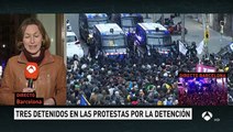Tres detenidos en las protestas en Barcelona contra la detención de Puigdemont