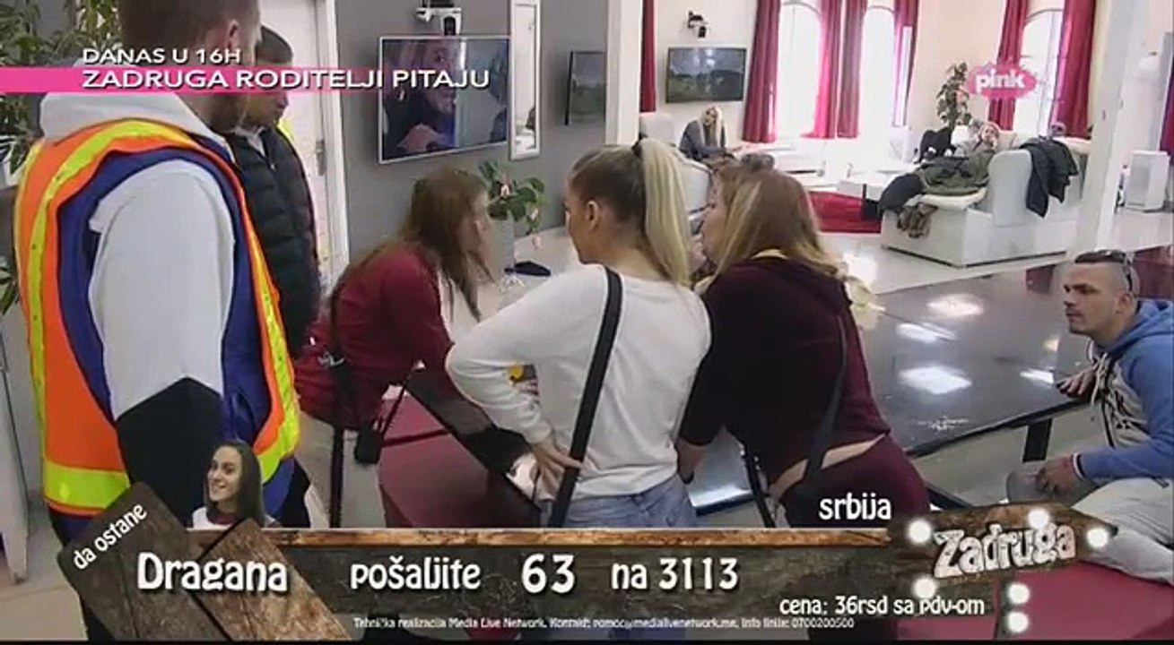 Zadruga - Teodora i Kija se svađaju, obezbeđenje ih razdvaja, drugi deo - 25.03.2018.