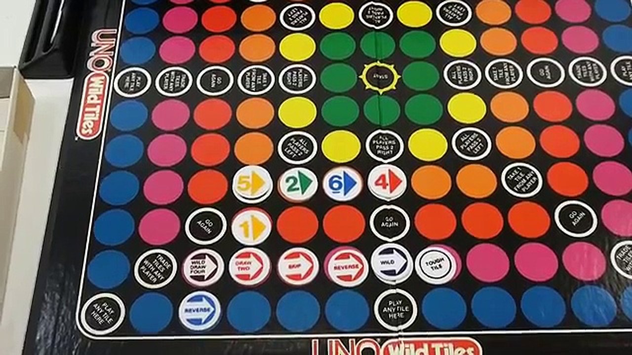 Uno Wild Tiles Board Game, 1983 International Games