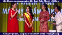 Nhã Phương ngượng ngùng khi được Trấn Thành hỏi thăm