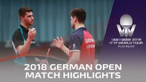 2018 German Open Highlights I Dimitrij Ovtcharov vs Patrick Franziska (R32)