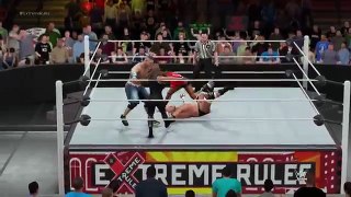 WWE 2K18 John Cena and Nikki Bella vs Triple H and Stephanie McMahon (Intergender Match)