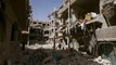 Fleeing rebel held Douma in Syria