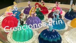 Gelatinas de princesas. individuales