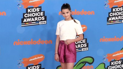 Annie LeBlanc 2018 Kids' Choice Awards Orange Carpet