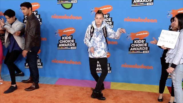 Backpack Kid 2018 Kids' Choice Awards Orange Carpet