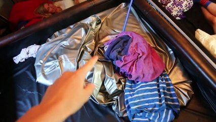 TRAMPOLINE VS WATERBED!