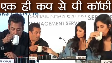 Salman Khan & Katrina Kaif DRINKING Coffee from same CUP; Watch video | FilmiBeat