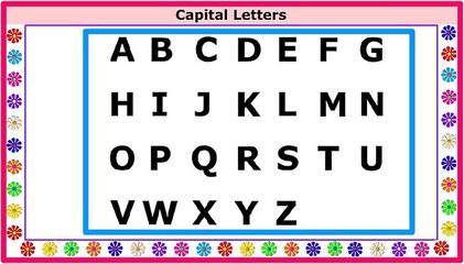 ABCD Capital Letters - Alphabet | English alphabet for kids