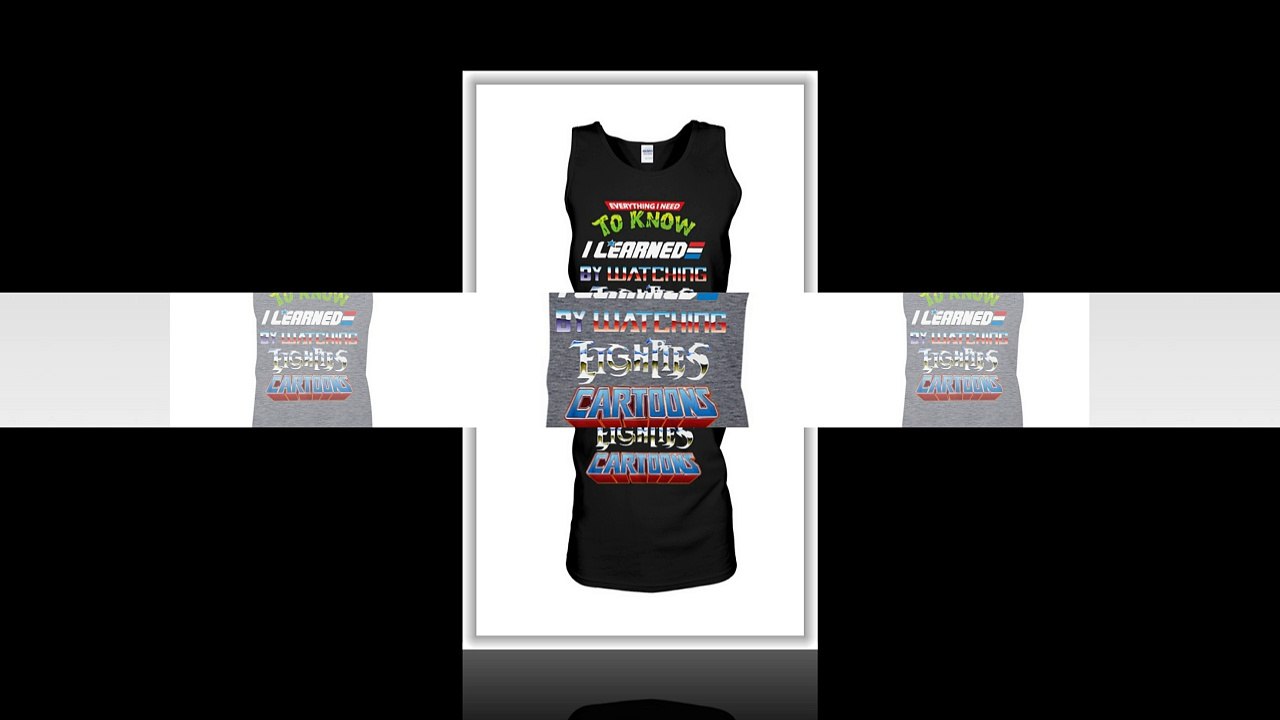 Everything i need to know i learned by watching eighties cartoons shirt and youth tee